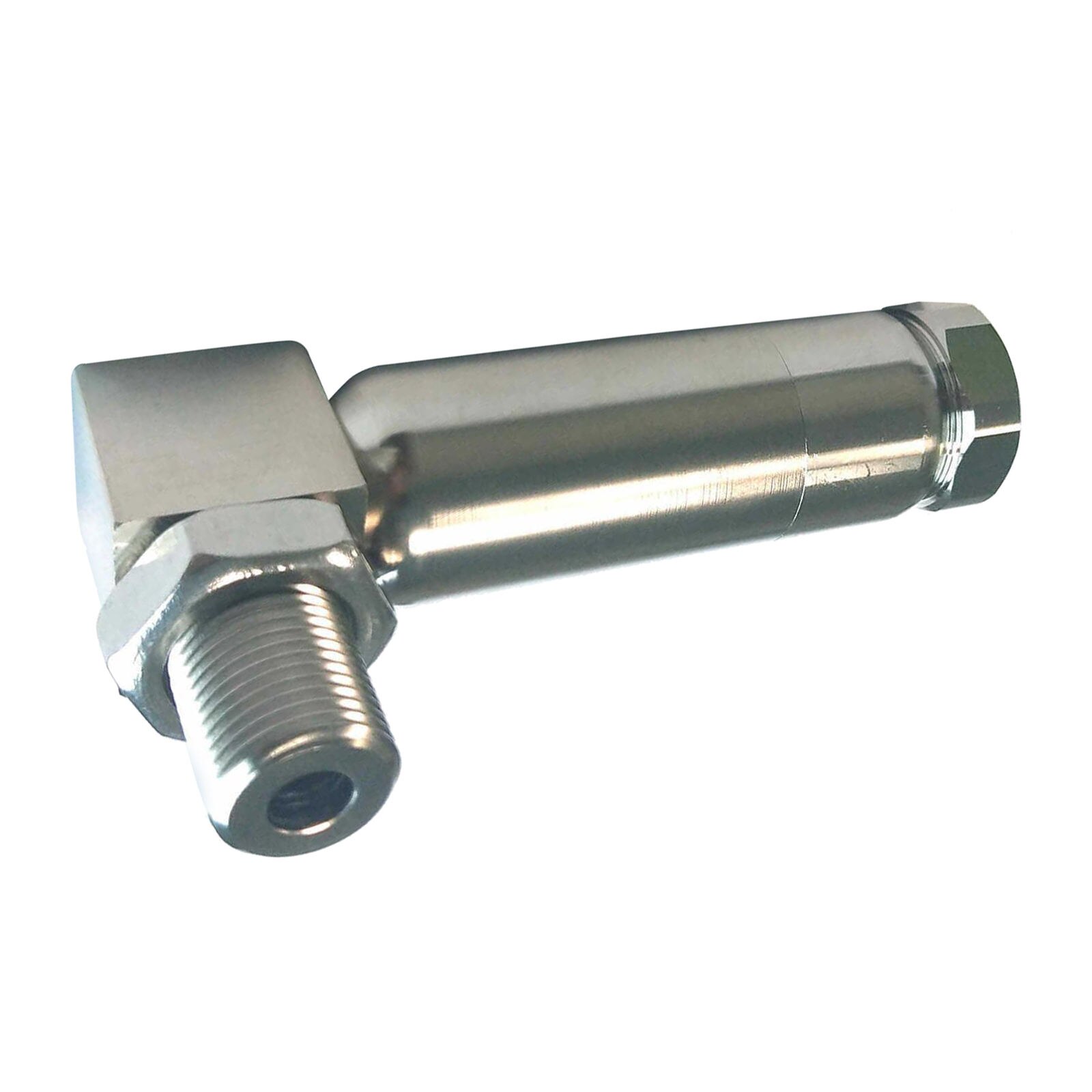 Stainless Steel O2 Angled Extender Spacer M18 x1.5,Universal for Any Thread Size of 18mm