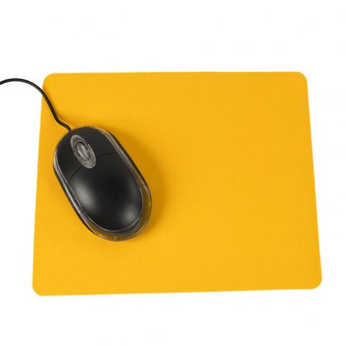 21.5X17.5 Cm Muismat Gaming Pc Laptop Mouse Pad Anti-Slip Effen Kleur Rechthoek Mat Alfombrilla Raton коврик Для Мыши: YELLOW