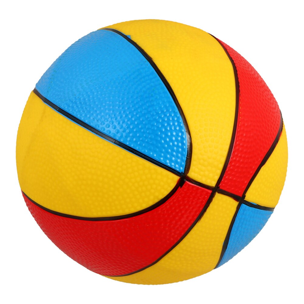 1pc Child Inflatable Child Basketball Kid Basketball Kids Plaything: Red Yellow Blue