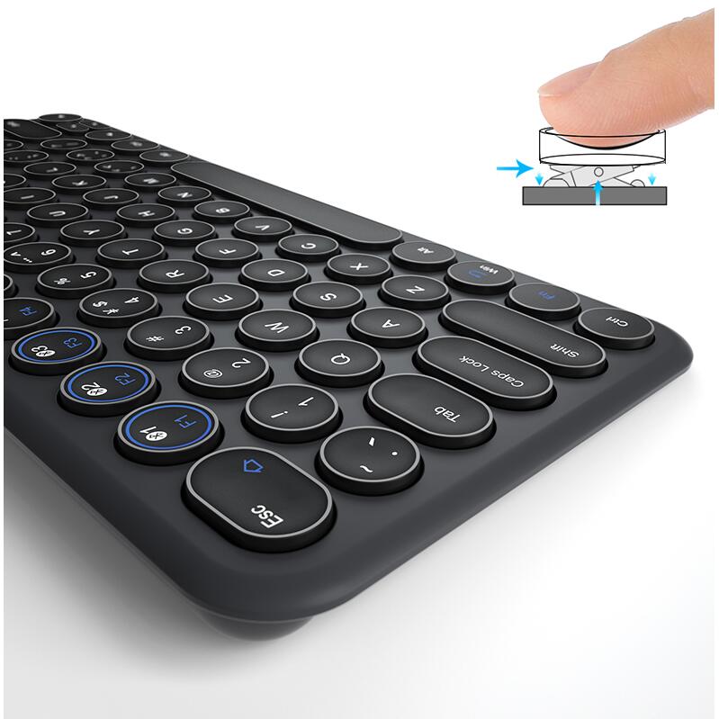 Mobile Phone wireless keyboard Chat Gaming Keyboard Small Compact 78 Keys Wireless Bluetooth Portable Office Switch Battery