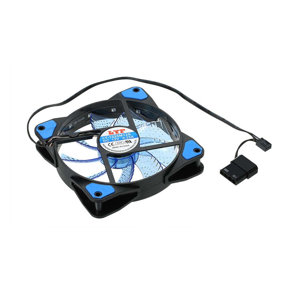 CPU Fan PC CPU Cooler for CPU Fast Heat Dissipation Low Noise Blue Light
