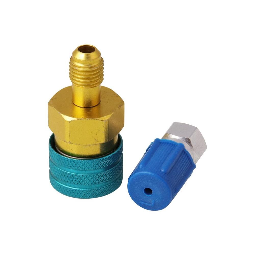 Car Air Conditioning Charge R1234YF To R134A Fast Low Side Coupler Alloy R12 To R134A Hose Adapter Joint