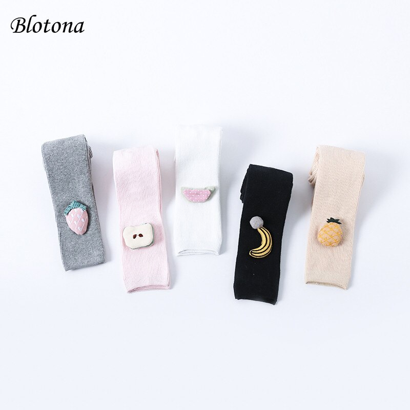 Blotona crianças pantymangueiras, bonito padrão de frutas decoração do bebê criança leggings calças &amp; meias para fotografia de festa