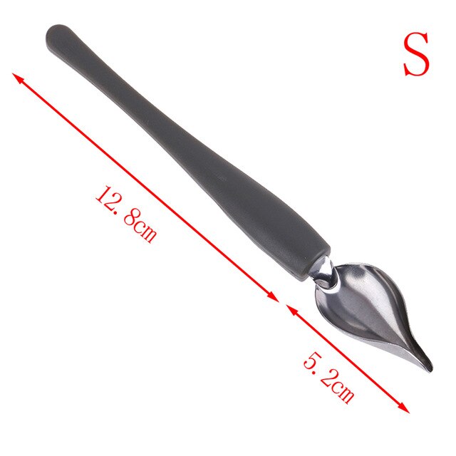 1/2 Stuks Chef Valon Saus Plating Art Potlood Tekenen Keuken Nozzle Draagbare Saus Schilderen Potlood Lepel Dessert decor: A