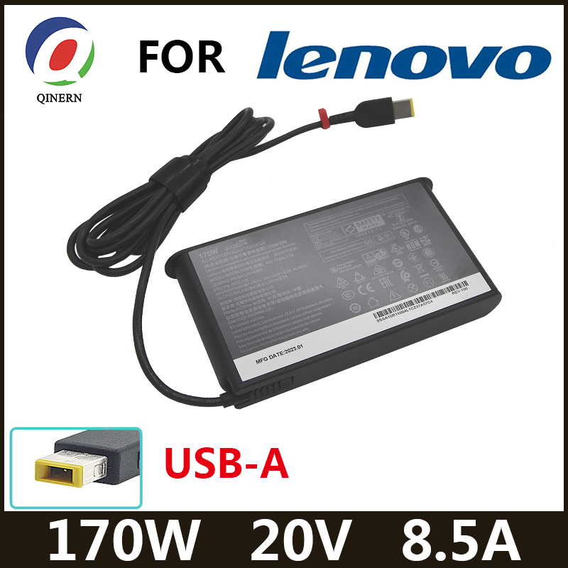 20V 8.5A 170W AC Power Adapter for Lenovo Laptop Charger Legion 5 Y7000P Y720-15 P50 P51 P70 P71 T440p T540p W540 W541 45N0514