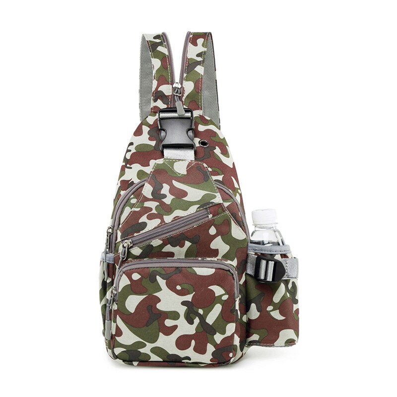 Bolso bandolera para mujer, Bolsa para el pecho, bolso para mujer, bolso bandolera para mujer, bolso de hombro inclinado para hombre, bolso rojo de verano: green camouflage