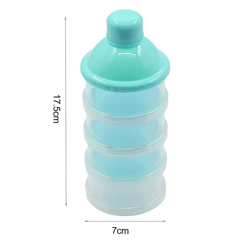 Tragbare Neugeborenen Baby Milch Pulver Spender Reise freundlicher Baby Fütterung 4 Schichten Milchpulver Spender Flasche Lagerung Container