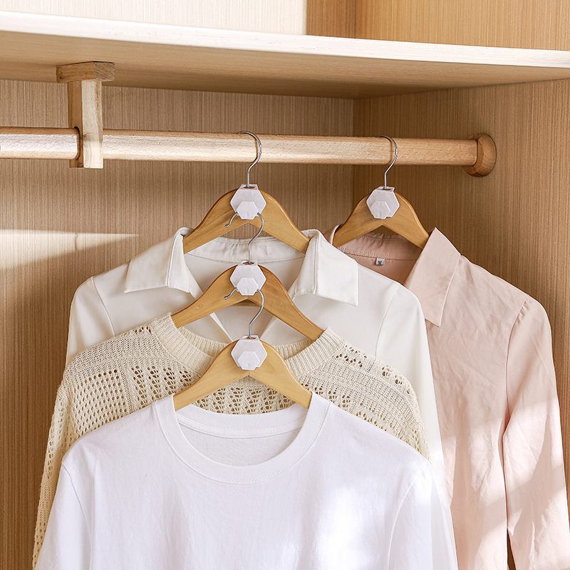 Hak robić wieszania ubrań, oszczędzający miejsce w szafie, umożliwiający układanie w stosów, haczyki na ubrania robić użytku domowego, wzmocnione złącze wieszaka.