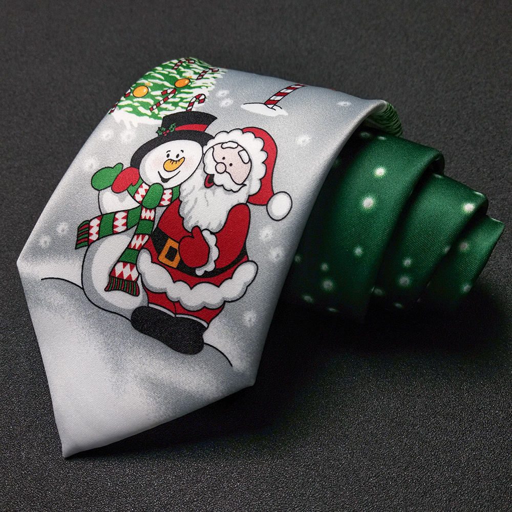 EASTEPIC Classic Print Neckties Fashionable Men's Ties Colorful Ties for Men Christmas Party Accessory Santa Claus