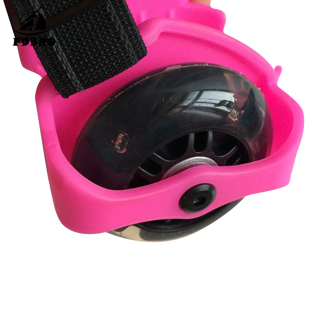 FDBRO Einstellbare Einfach Rolle skaten Schuhe für freundlicher Erwachsene Bunte Blinkende Rolle Wirbelwind Rolle Blitz Räder Ferse Rolle