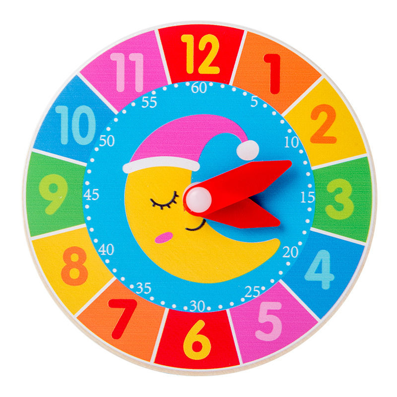 Montessori freundlicher Uhr Spielzeug Kognitiven Digital Zeit Spaß Lernen Spiele Uhren FrüHenne Lernen Pädagogisches Spielzeug Für freundlicher: bunt