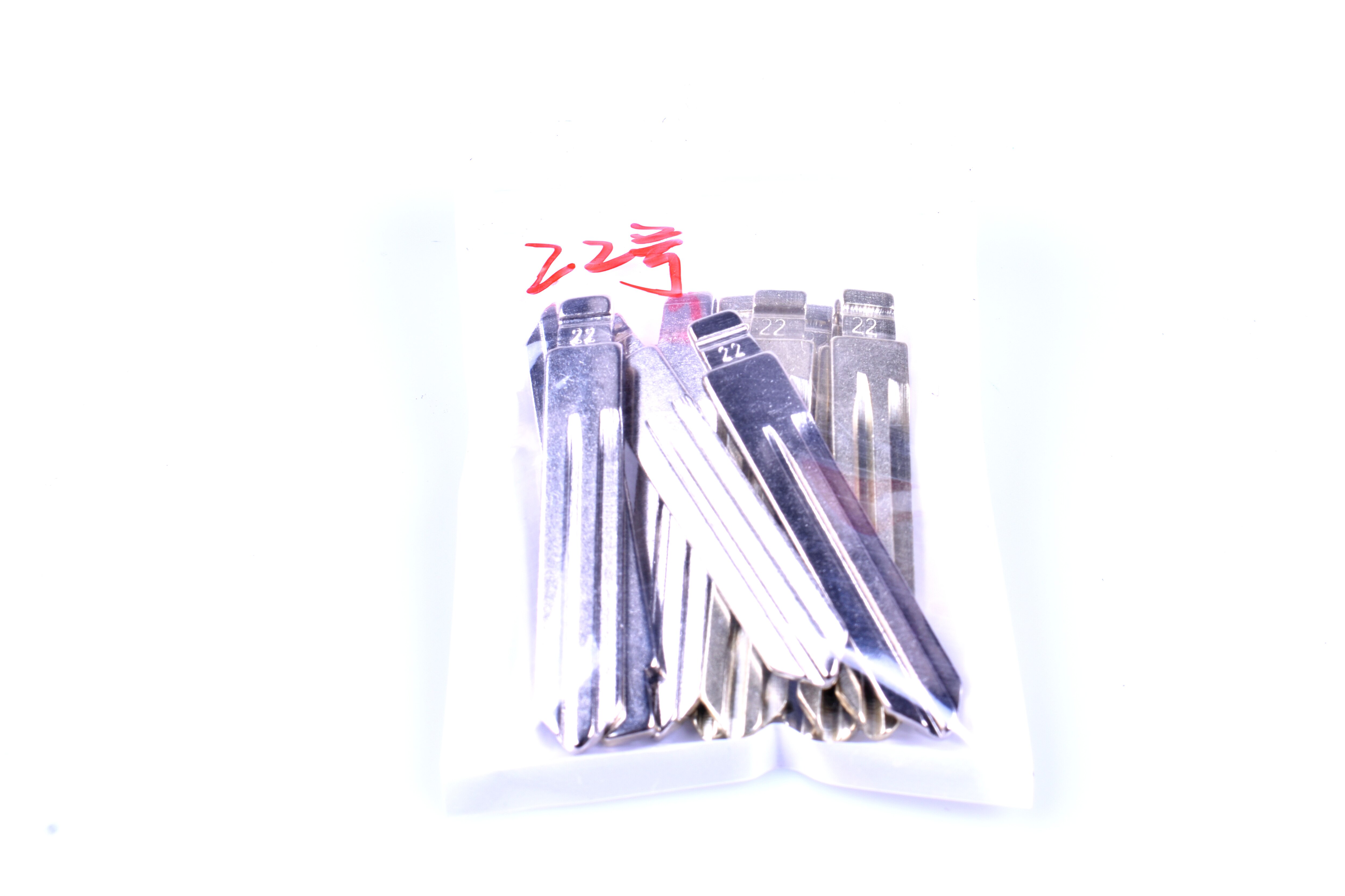 (5 pièces) #22 lame remplacement pliable clé lame voiture clé à distance embryon vierge pour Nissan Tiida Teana Opel, Daewoo