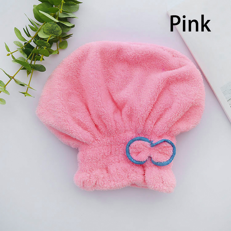 7 kleuren Microfiber Effen Snel Droog Haar Hoed Haar Tulband Vrouwen Meisjes Dames Cap Zwemmen Drogen Handdoek Hoofd Wrap Hoed: F