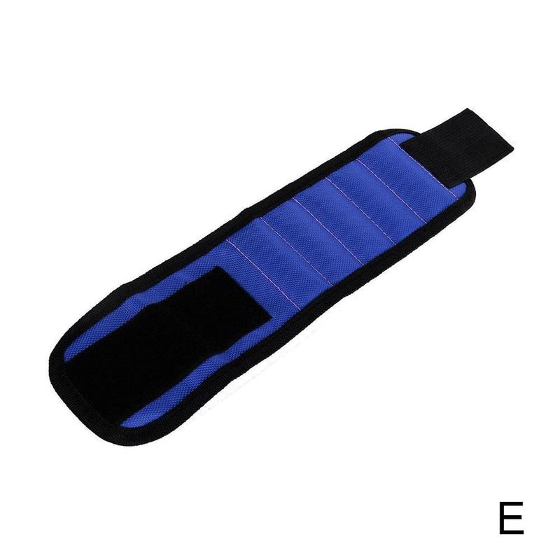 Polyester Magnetic Wristband Strong Magnets Portable Tool Holder Bag Screws Electrician Belt Drill Tool Bag Repair L0G5: Blue 10 magnetic