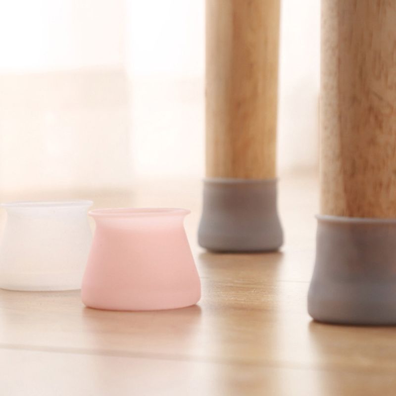 Housse de Protection en silicone pour meubles, 4 pièces, pieds de Table antidérapants pour pieds de chaise, pièces de Protection de sol