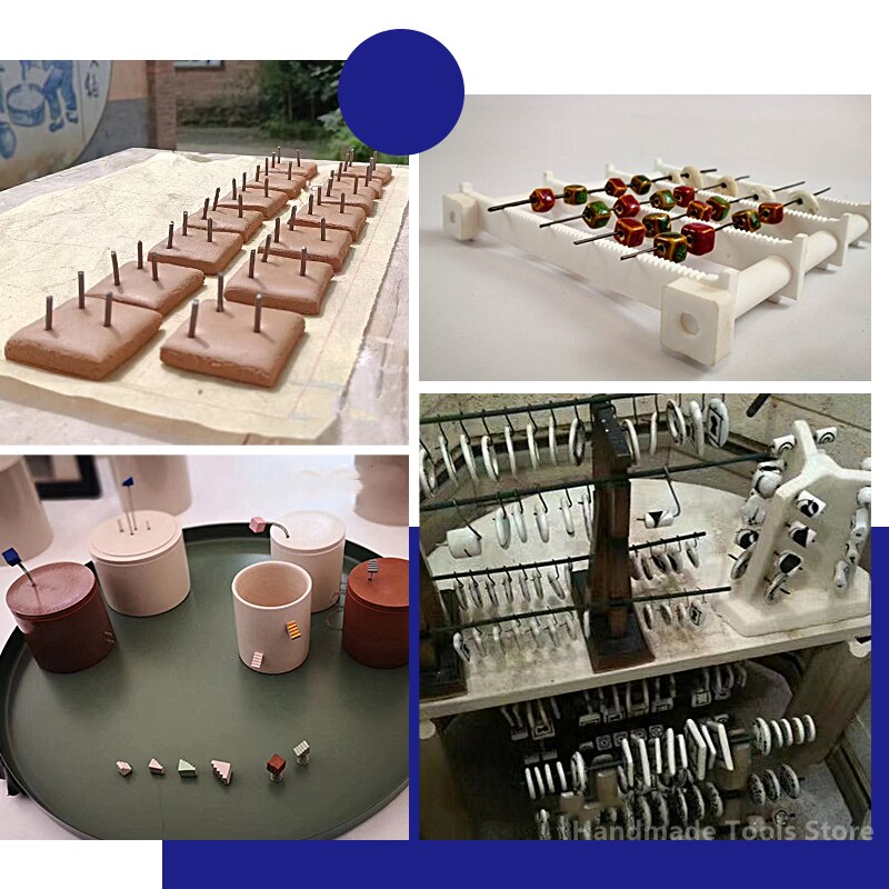 Alambre de tungsteno colgante de cerámica de 1M, soporte de cocción de arcilla, colgante pequeño especial, muebles de horno de alta temperatura