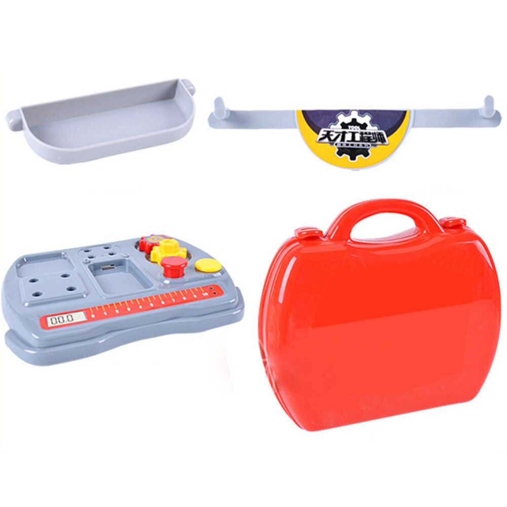 Kids Tool Set Tool Kit in Suitcase Tool Kit Construction Plaything for Play Tool Cabinet Suitcase for Children