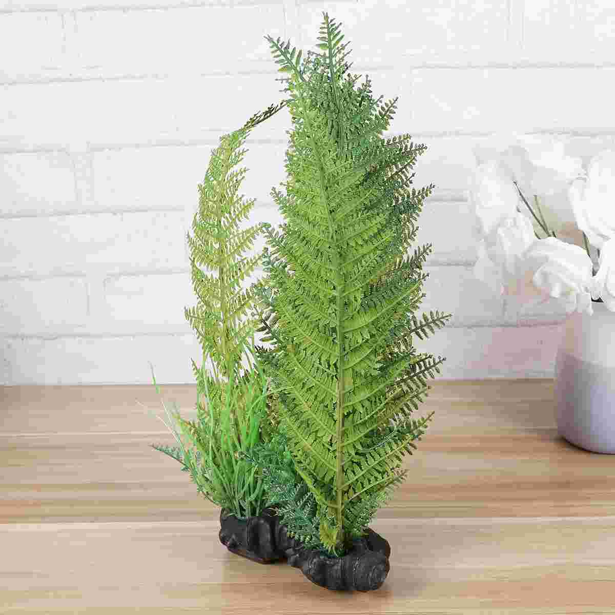 1pc 35cm High Simulated Decor Safe Terrarium Accessories Fish Tank Ornament for Lizard