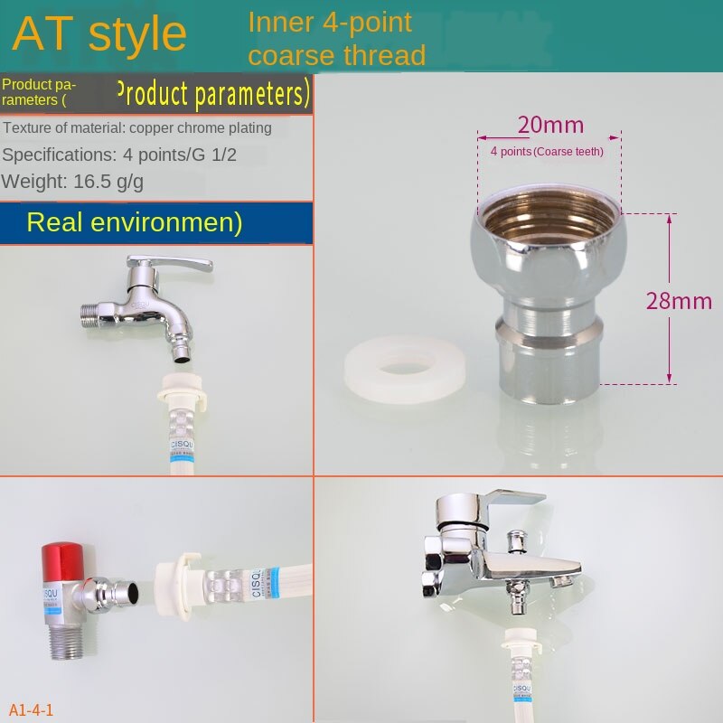 1/2in 3/4in Gewinde waschmaschine wasserhahn auslauf Adapter wasser einlass nippel Schnittstelle Auto waschen anschluss becken gemüse becken: beim Modelle