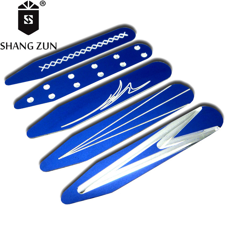 SHANH ZUN 10 Stuks In Aluminium Blauw Kraag Blijft In Plastic Dozen