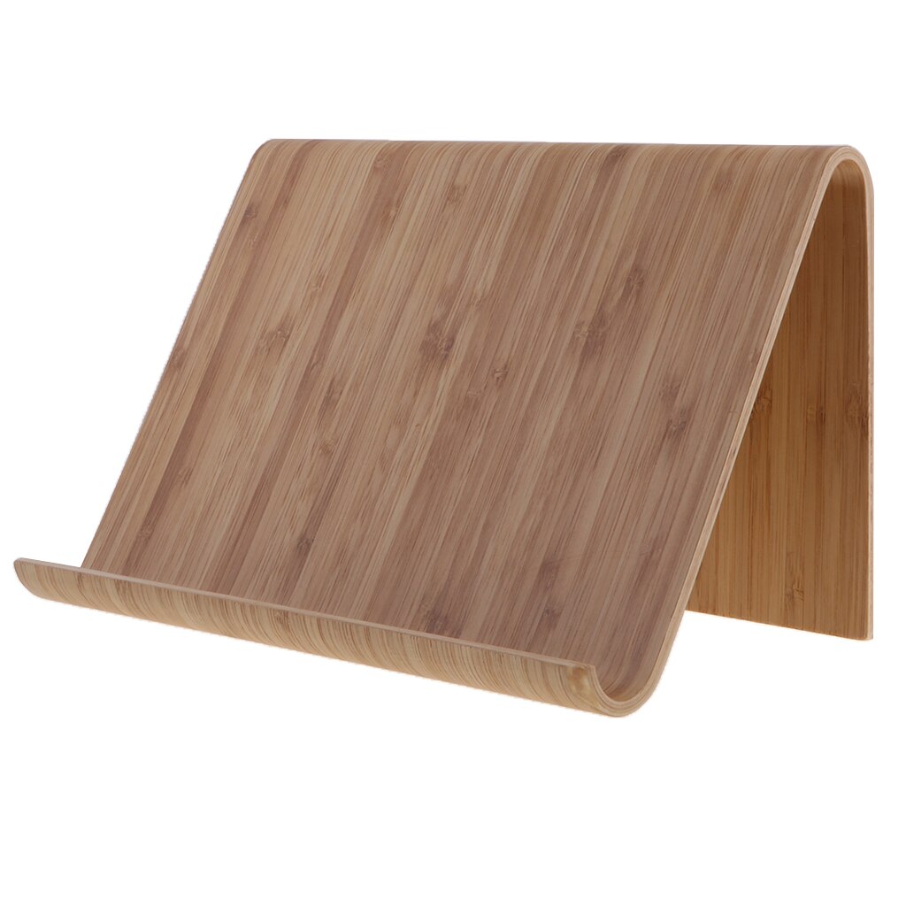 Soporte Universal estable para tableta, base de escritorio de madera Natural dura prémium para iPad Mini Air Pro