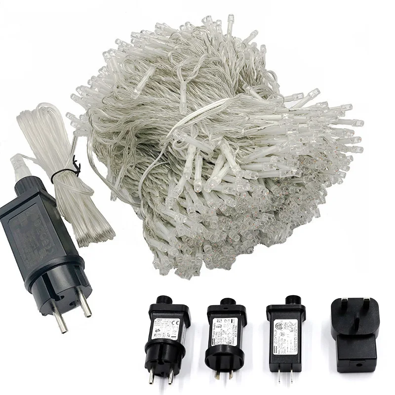 LED Christmas Fairy Lights Waterproof 10M-100M 8 Modes 24V-36V Wedding Party String Decor For Lighting Celebration