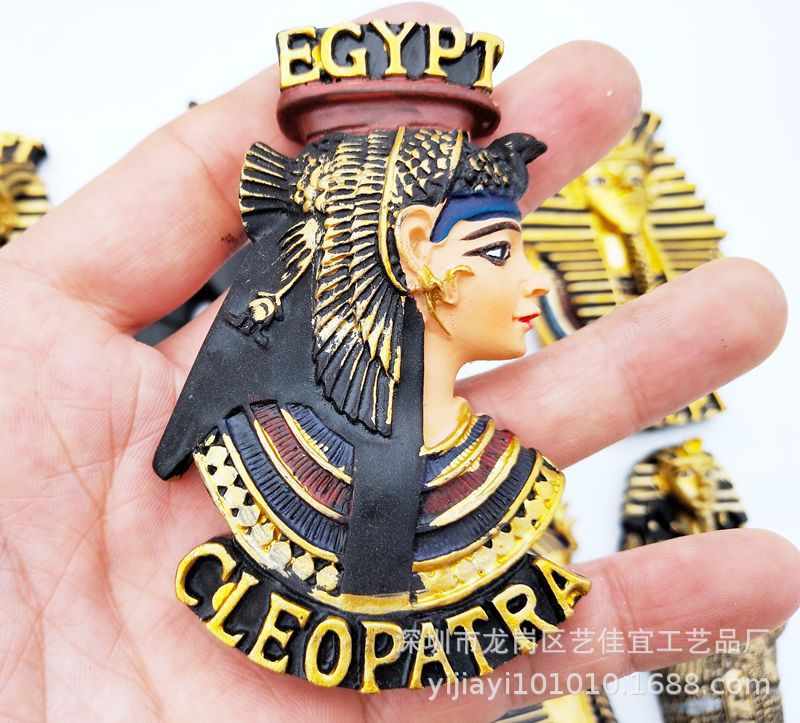 Egyptisk myte dronning anubis køleskab magnet magnet souvenir 3d harpiks magneter til køleskabe til boligindretning tilbehør ideer: 1