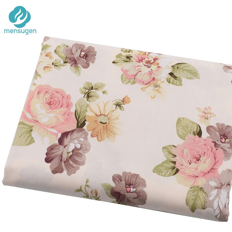 Stofmåler blomst bomuldsstoffer til syning pigekjoler bluse tøj tæpper babynest diy patchwork sy klud: 160 cm x 300cm