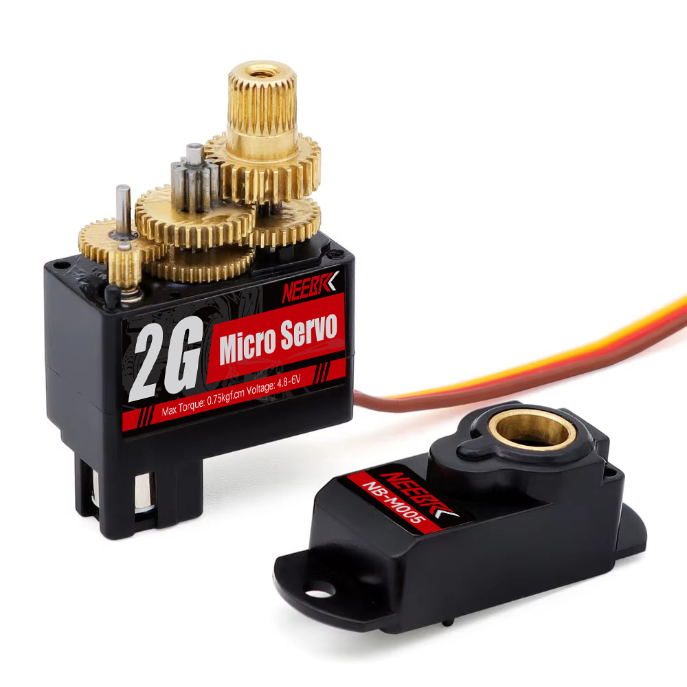 NEEBRC 2g 4,3g 5g 8g 12g Mini engranaje de plástico/Metal Servo Digital Motor impermeable para coche RC avión de ala fija helicóptero Robot juguete