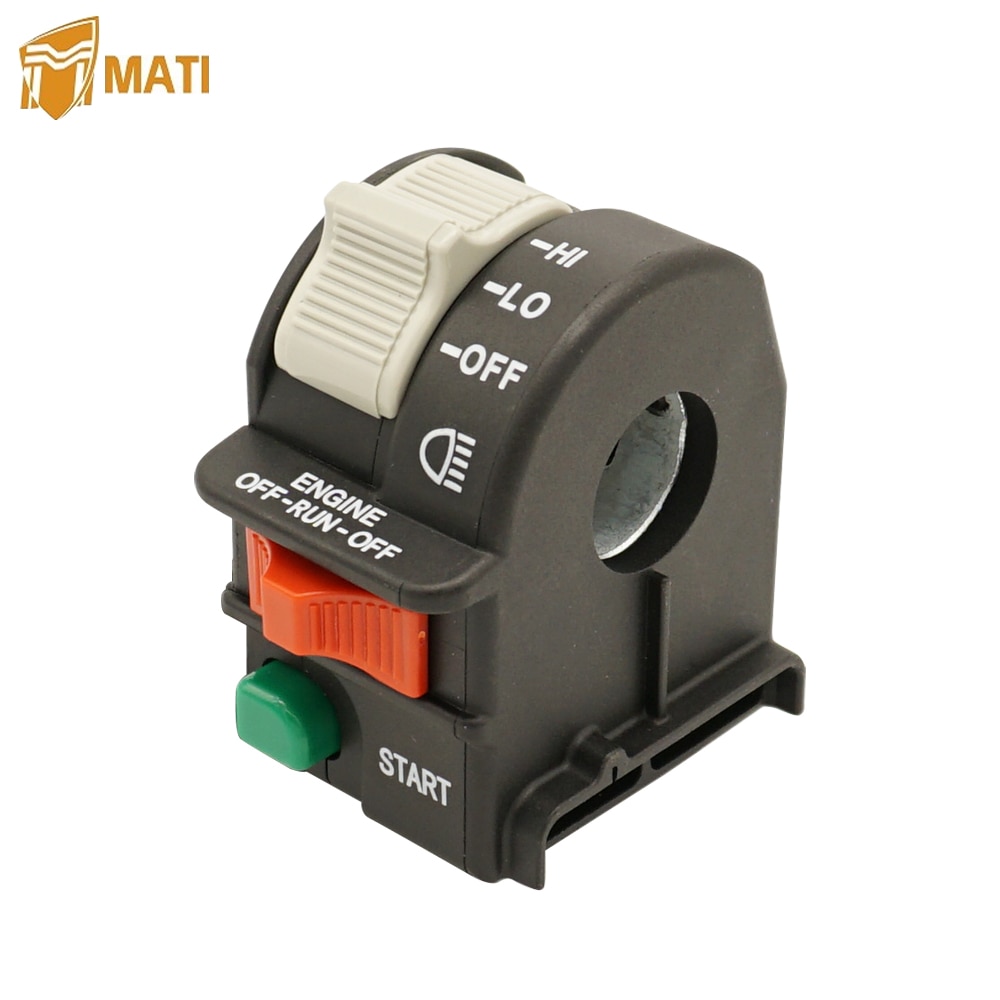 Interruptor de manillar izquierdo Mati, interruptor de parada de luz para Polaris Outlaw 450 500 525 2007 Predator 500 2003-2007 reemplazo 4011442