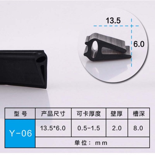 U Channel Rubber Edge Moulding Trim Weather Strip Car Door Protector Edge Guard Rubber Sealing: Gray