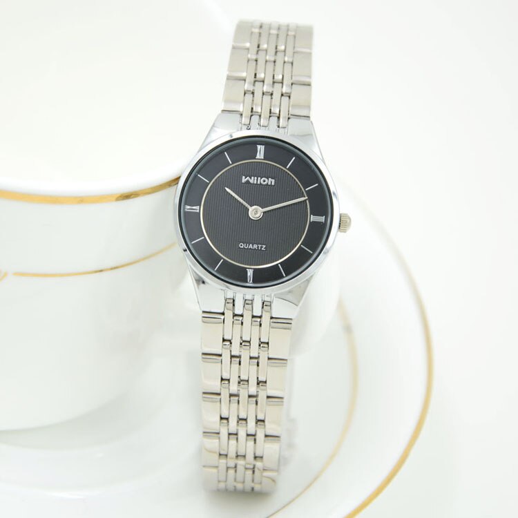 Wilon Vrouw Man Paar Eenvoudige Leisure Zakelijke Horloges Volledige Roestvrij Staal Horloges Horloge Quartz Horloge 2 Pin Klok