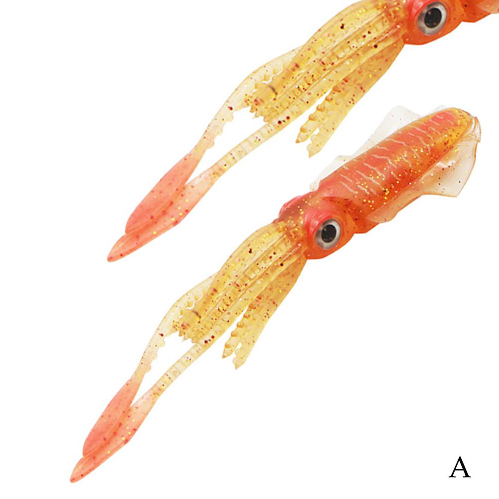 Vissen zachte lokaas 10g 120mm lichtgevende/uv inktvis vissen 5 octopus lokaas aas kiezen voor zee tot soorten vissen  c7 j 3: A