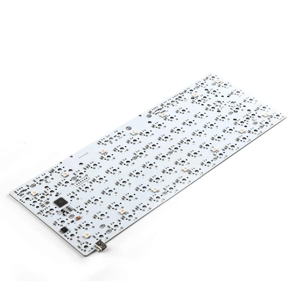 YMDK YMD75 Programmable Underglow RGB PCB Plate For 75% 84 Keyboard ANSI ISO Layout Interchange KBD75