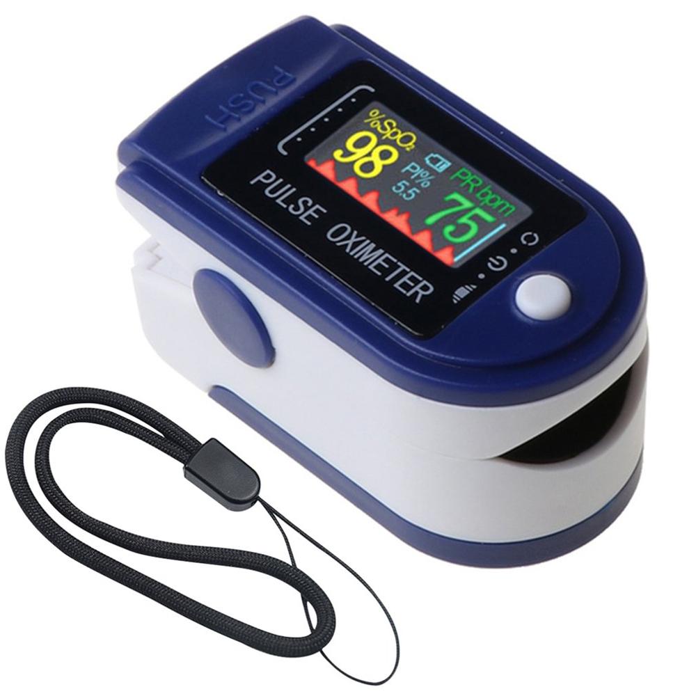 Led fingertip oximeter pulsmåler fingerclip blod iltmætning puls overvågning energibesparende pulsometer: C