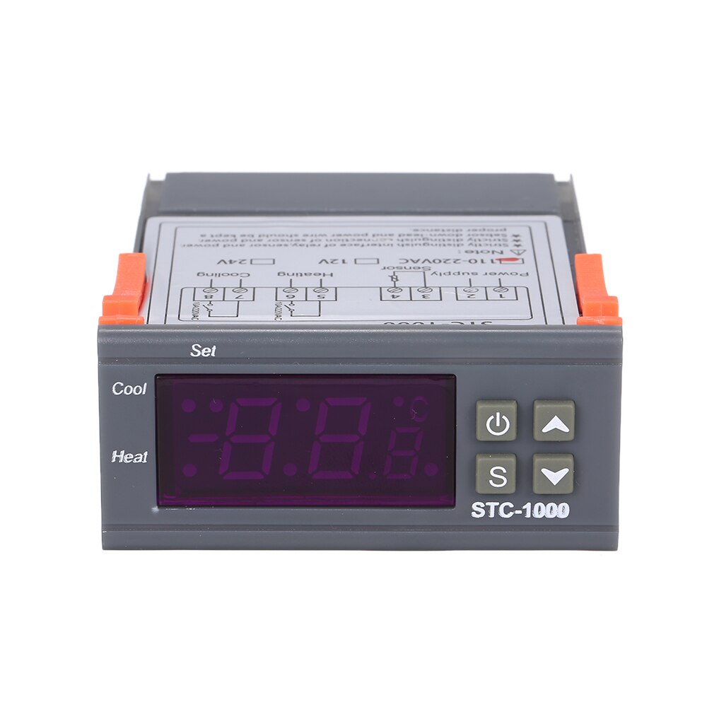 STC-1000 Digital Temperature Controller Heating Cooling Centigrade Thermostat 2 Relays Output with Sensor