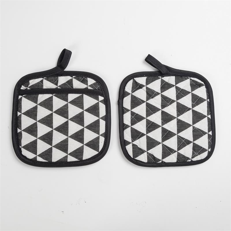 Guantes de cocina resistentes al calor, manoplas para olla , 2 piezas: 2PCS D