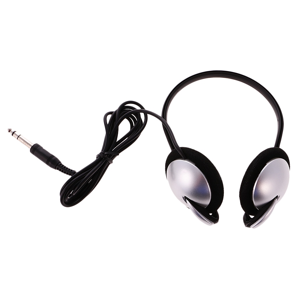 6.3mm plugger studio hodetelefoner dj stereo hodetelefoner studio monitor gaming headset for tv telefoner pc elektronisk piano headset