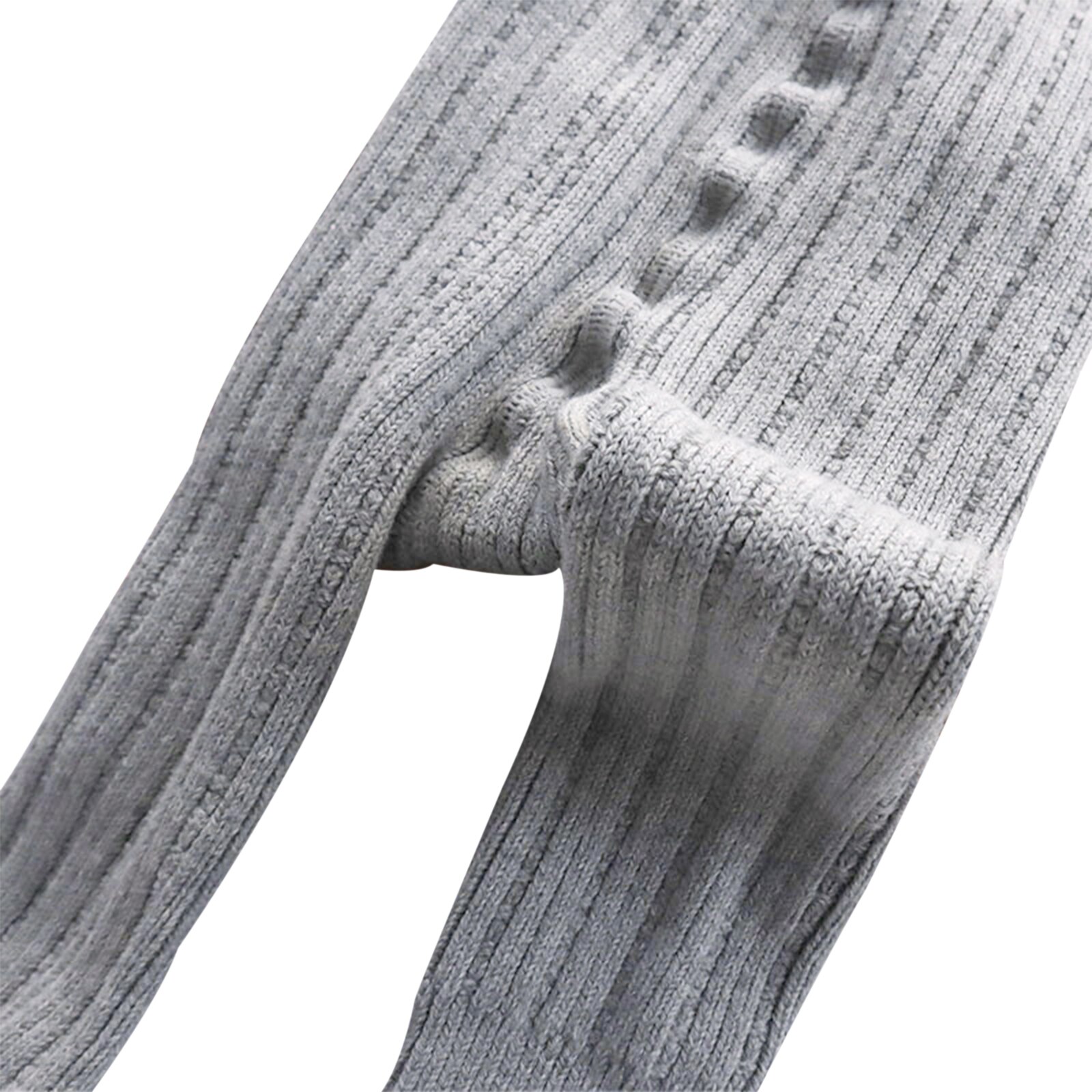 Leggings per bambini carini 0-4Y autunno inverno collant tinta unita vita alta elastica nono pantaloni pantaloni a costine Legging per bambina