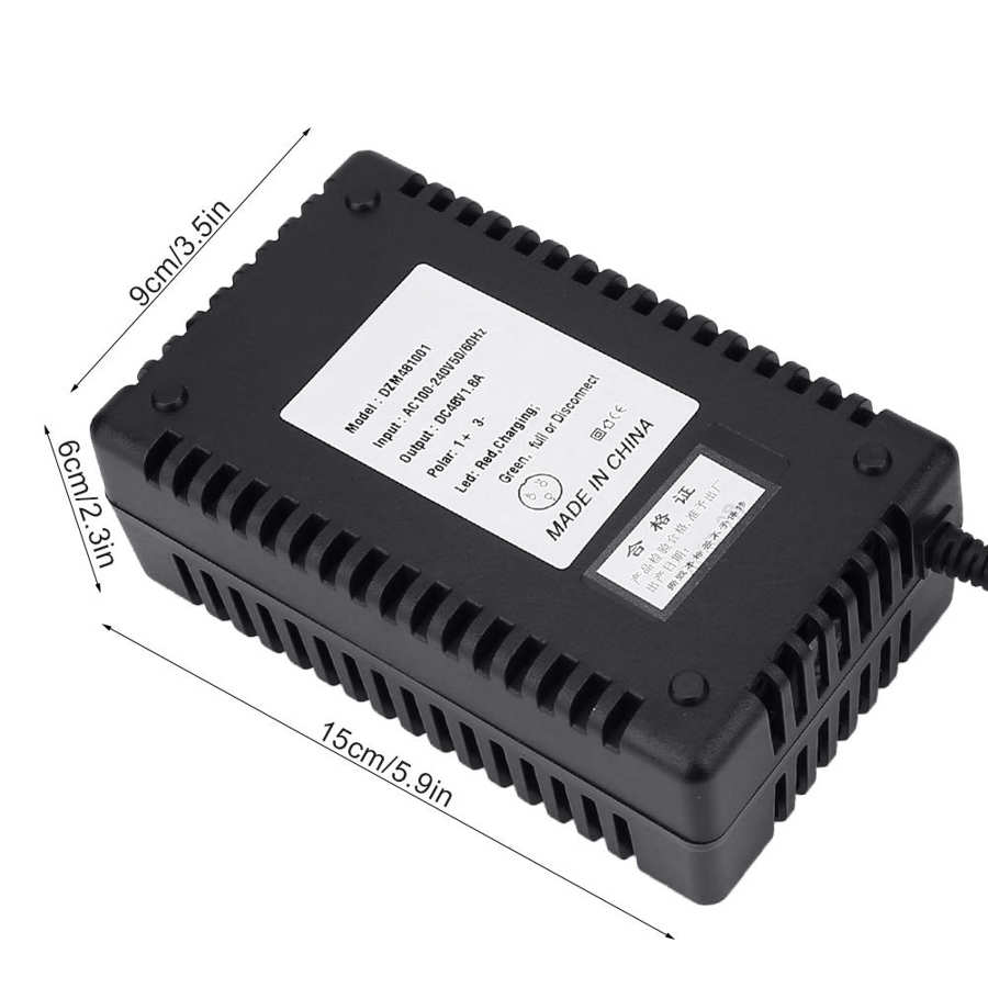 Cargador de batería de bicicleta eléctrica, 36V, 48V, 1,8a, accesorios para bicicleta eléctrica, seguridad ZH