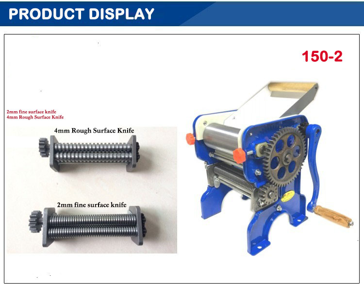 Hand Double-faced Rolling Machine Home Manual Pressing Machine Small Multi-function Pasta Machine: 150-2