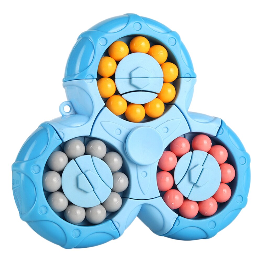 Cubo di fagioli rotante portatile giocattolo per bambini giocattoli con punta delle dita Puzzle antistress gioco educativo precoce per bambini bambini