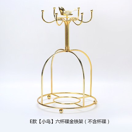 Kaffe kop holder blomst te krus holder metalvand kop holder husholdnings opbevaring rack