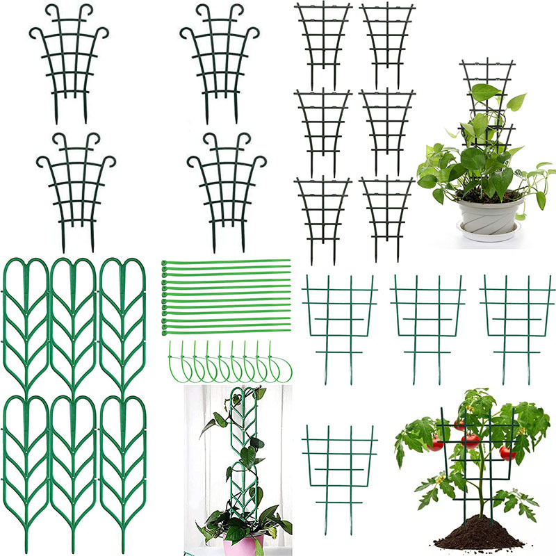 Kunststoff Pflanze Unterstützung Stapel Rahmen Reben Garten Reben Kletter pfahl Stand Blume Topf Gestell feste Stange Gewächshaus Anordnung