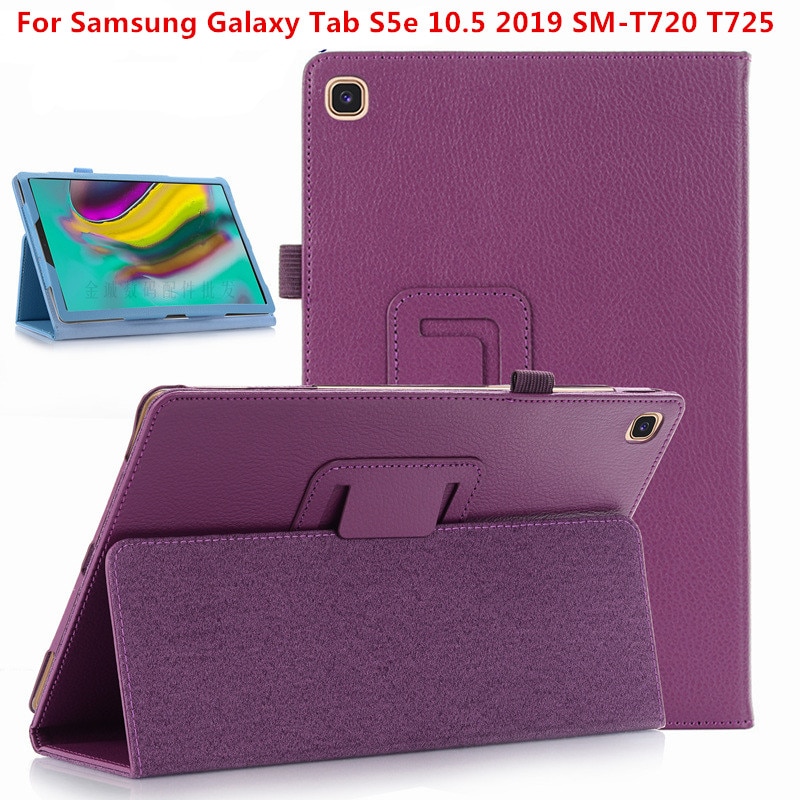 Litchi Pattern PU Leather Case for Samsung Galaxy Tab S5E 10.5 Tablet Cover for Release 10.5 Inch Tab S5E Folio Coque Cases