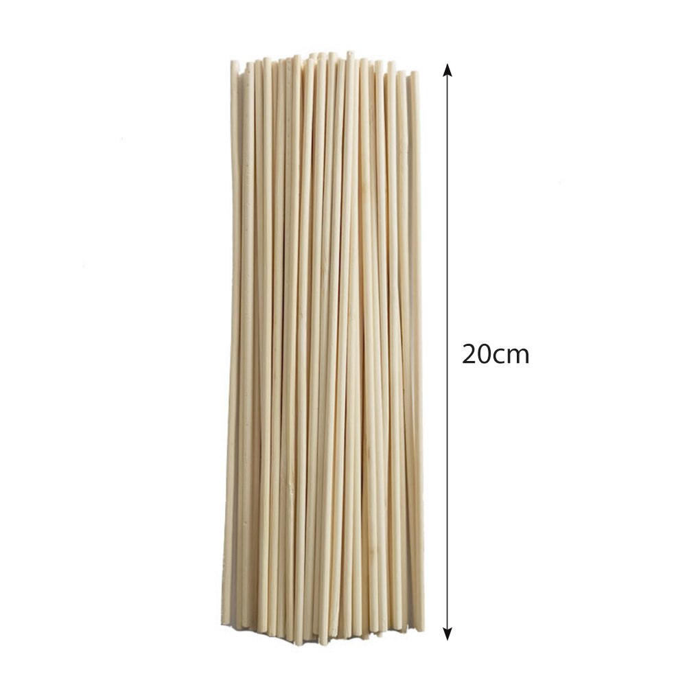 50pcs Inserted Plant Growth Support Rod Solid Gardening Tools Office Indoor Outdoor Planting Natural Bamboo Stakes Universal DIY