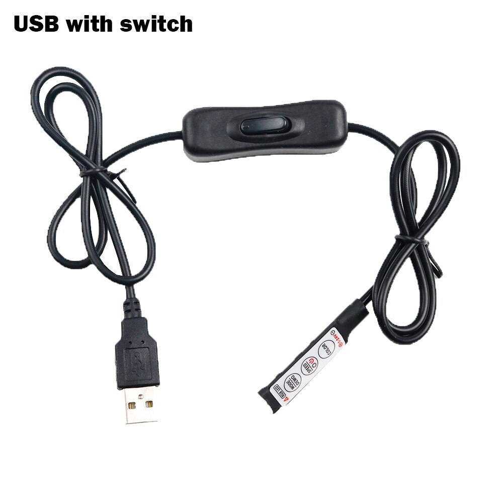 5V USB LED Strip RGB Controller Mini RF Afstandsbediening Dimmer Voor 5050 3528 SMD RGB LED Strip licht JQ