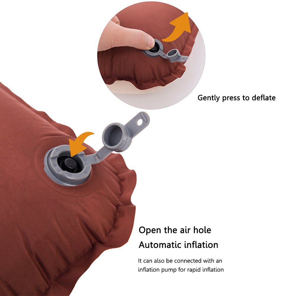 Inflatable Air Pillow Bed Sleeping Camping Pillow U-shaped TPU Neck Stretcher Backrest Pillow for Travel Plane Head Rest Support