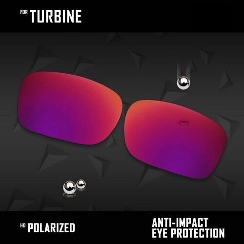 OOWLIT Lenses Replacements For Oakley Turbine Sunglasses Polarized - Multi Colors: Midnight Sun
