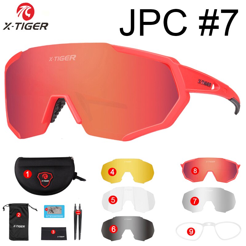 Gafas polarizadas X-TIGER para ciclismo, gafas para deportes al aire libre, gafas para bicicleta de montaña, gafas de sol para hombre y mujer, gafas para ciclismo